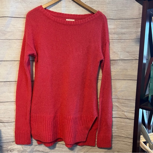 Lou & Grey Pink Soft Warm Wool Blend Oversized Sweater Dress Size Small - Picture 2 of 7